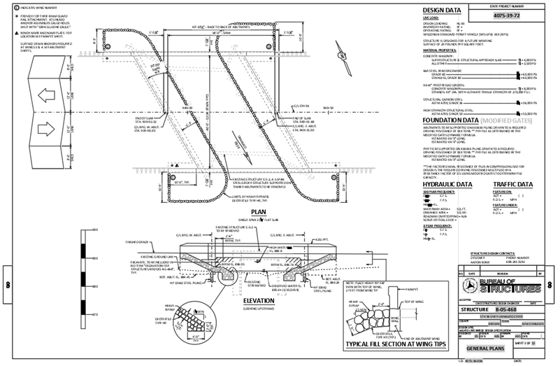 General plans sheet layout