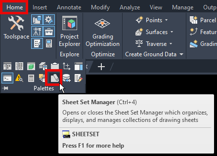 Sheet Set Manager
