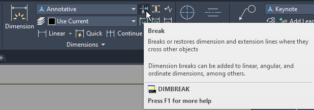 Dimension break