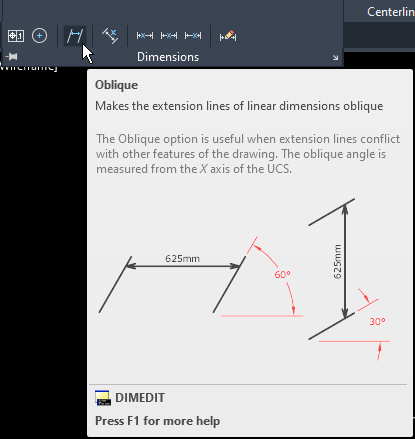 Oblique tool