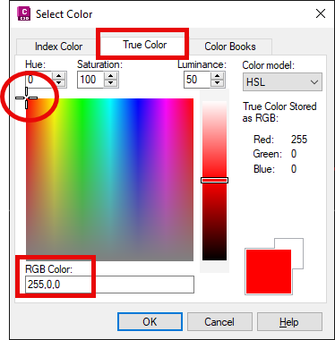 Select Color Dialog