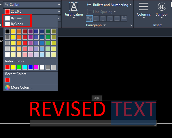 Returning "TEXT" to ByLayer