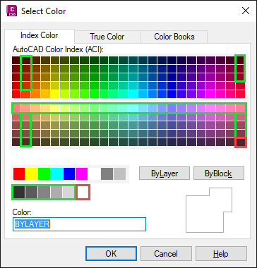 Civil 3D Object Colors